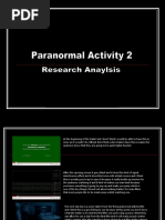 Paranormal Activity 2 Anaylsis