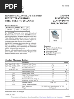 IRF450 Hexfet Transistors Jantx2N6770 Thru-Hole (To-204Aa/Ae) Jantxv2N6770 500V, N-CHANNEL