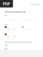 The COMFORT Behavior Scale