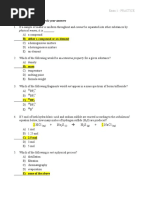 Physical Means, It Is - .: Part I. 4 Points Each - Circle Your Answers