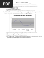 Examen de Estadística Tabla de Frecuiancia y Diagrama Circular y de Barras