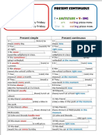 Present Simple Vs Present Continuous 1