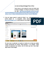 Tutorial para Crear Un Blog de Blogger Paso A Paso