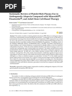 Systematic Review of Platelet-Rich Plasma Use in Androgenetic Alopecia Compared With Minoxidil, Finasteride and Adult Stem Cell Based Therapy