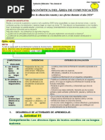 5TO EVALUACIÓN DIAGNÓSTICA DEL ÁREA DE COMUNICACIÓN-convertido (Recuperado Automáticamente)