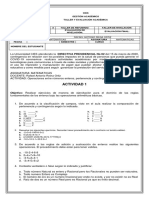 ACTIVIDAD MATEMATICAS GENERAL 1 (Sesion 1-2021)