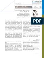 Piezoresistive Pressure Tranmitters: Standard and Programmable (Pro) Versions Model: 21 - 21 Pro