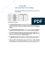 SelfStudy1 Forecasting Questions