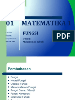 Pertemuan 1 Fungsi