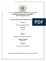 Informe #5 PrÃ¡ctica #6 MecÃ¡nica de Suelos 1 ING-481-02 Pedro JosÃ© PagÃ¡n Paulino 17-2181.