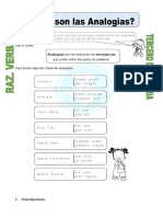 Ficha Que Son Las Analogias para Tercero de Primaria