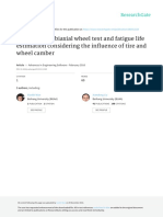 Simulation of Biaxial Wheel Test and Fatigue Life Estimation Considering