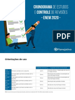 Cronograma de Estudos - PDF - ENEM 2021 - Planejativo