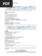 Fin722 Papers Solved Finals Numerical Type: Find Stock Out Cost