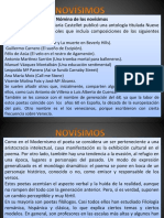 Los Novísmos y La Poesía de La Experiencia. Luis García Montero