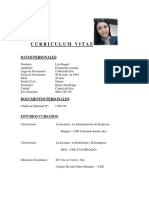 Curriculum Vitae: Datos Personales