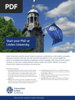 Start Your PHD at Leiden University