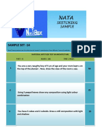 Nata Sample Papers - 14 (Sketching)