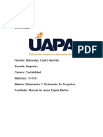 Tarea 5 Evaluacion de Proyectos