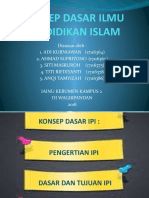 Konsep Dasar Ilmu Pendidikan Islam