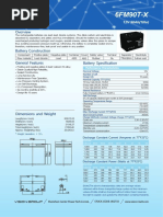 6FM90T-X: 12V 90ah (10hr)