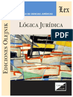 Catálogo de Obras de Lógica Jurídica Ediciones Olejnik