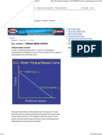 DC Motors - Torque - Speed Curve