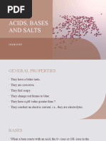 Acids, Bases and Salts