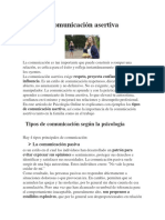 ANEXO 5 GUIA ETICA Tipos de Comunicación Asertiva