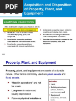 Acquisition and Disposition of Property, Plant, and Equipment