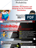 L3 Probability Distributions and Histogram For The Probability Distribution