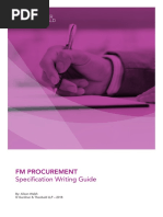 GT Knowledge Paper FM Procurement Specification Writing Guide 2018