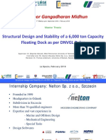 Kodathoor Gangadharan Midhun: Structural Design and Stability of A 6,000 Ton Capacity Floating Dock As Per DNVGL Rules