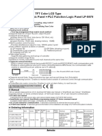 7 Inch Wide Screen, TFT Color LCD Type Graphic Panel + PLC Function Logic Panel LP-S070