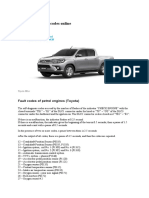 Toyota Hilux Fault Codes Online Copy I Dont Own This