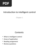 Introduction To Intelligent Control