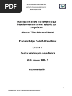 Investigación Sobre Los Elementos Que Intervienen en Un Sistema Asistido Por Computadora Alumno: Téllez Díaz José Daniel