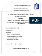 Diagrama Presion-Temperatura de Una Sustancia Pura A Presiones Menores Que La Atmosferica