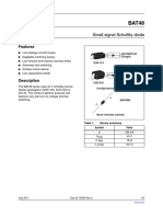 Features: Small Signal Schottky Diode