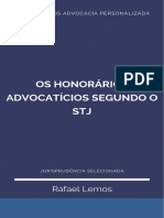 Os Honorários Advocatícios Segundo o STJ - Ebook Rafael Lemos Advocacia Personalizada - Set - 20