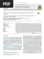 The Kinetics and Thermodynamics of Hempseed Oil Extraction by N-Hexane