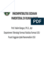 Inkompatibilitas Sediaan Parenteral Di Rumah Sakit