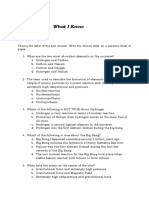 What I Know: Choose The Letter of The Best Answer. Write The Chosen Letter On A Separate Sheet of Paper