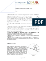 Romanian Master of Physics 2014: Problem 1: Circles All The Way