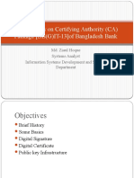 An Overview On Certifying Authority (CA) Package (BB (G) IT-13) of Bangladesh Bank