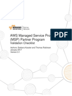 AWS MSP Partner Program Validation Checklist v4.1