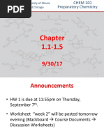 CHEM 101 Chapter 1