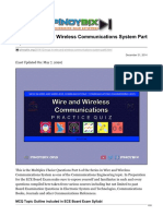 MCQ in Wire and Wireless Communications System Part 6 ECE Board