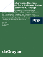 History of The Language Sciences An International Handbook On Evolution of The Study of Language From The Beginnings To The Present VOL 03