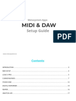 Metasystem Apps MIDI & DAW Setup